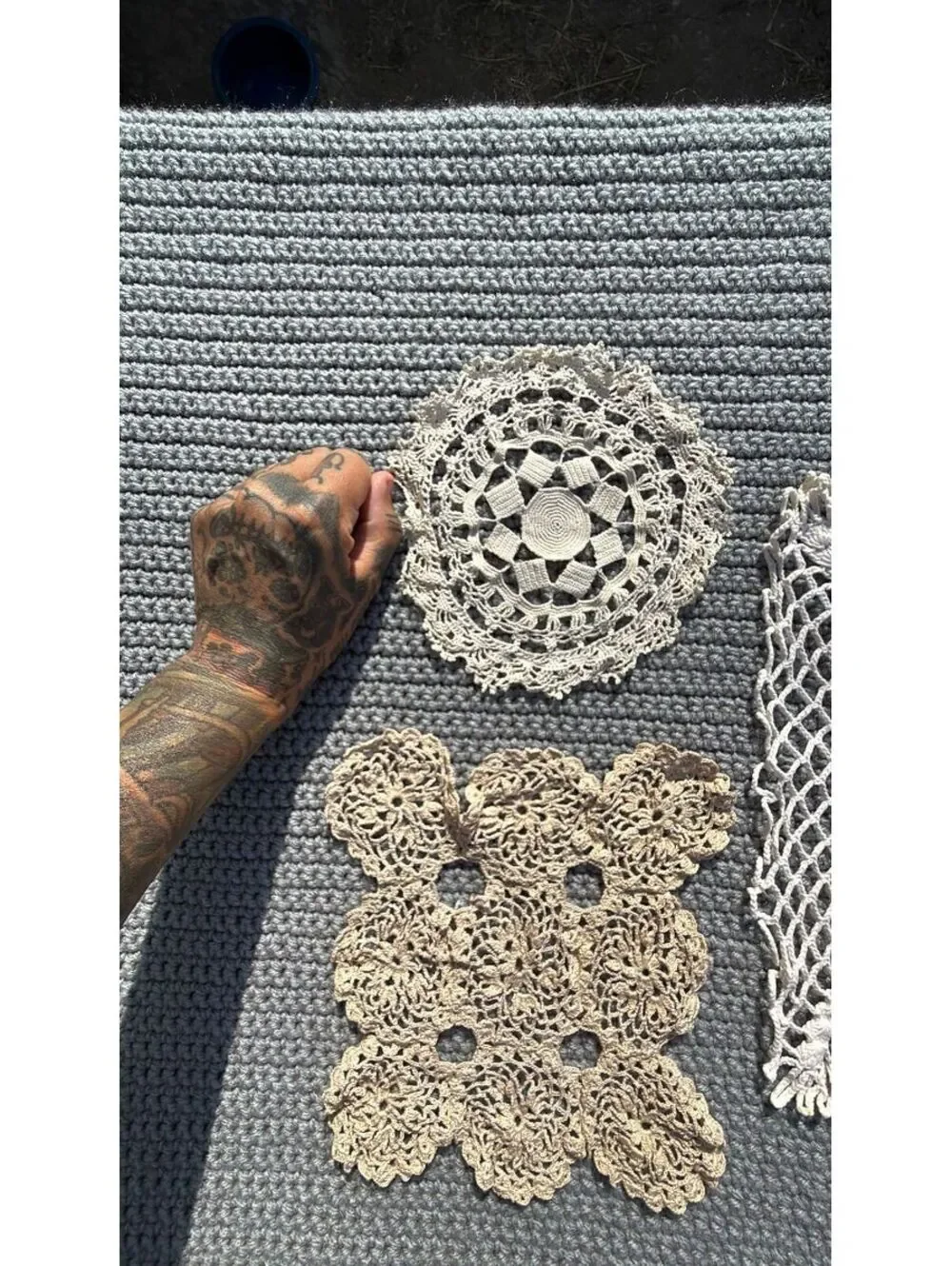 Vintage Lot of 3 Doilies